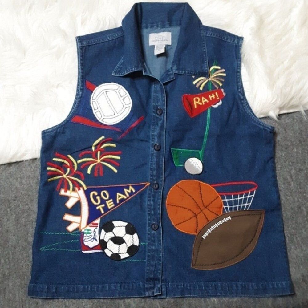 PHD Vintage Denim Sport Vest size S